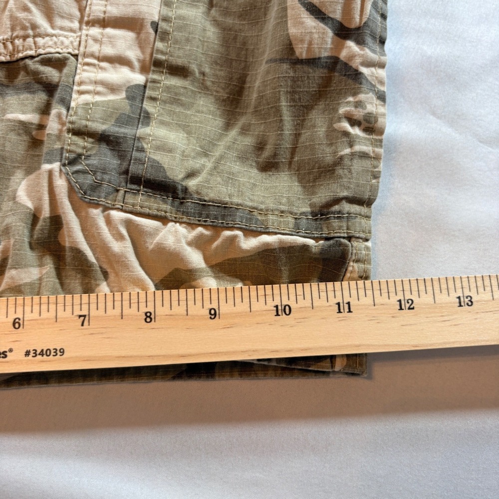 Wrangler Cargo Shorts Mens 38 Relaxed Fit Camo Ripstop Cotton Stretch Casual - Picture 9 of 10